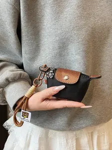 Mini Wallet for Women, Detachable Nylon Wrist Strap Coin Purse, Casual Zipper Purse, Zipper Closure, Decorative Bag, Christmas Gift, Suitable for Young Girls