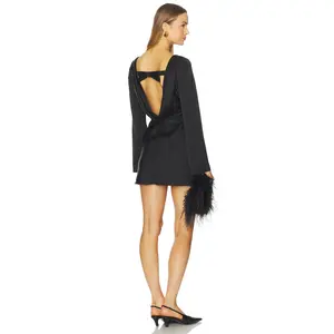 ALL THE WAYS Chelsea Mini Dress in Black