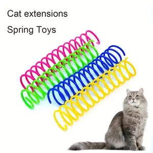 Interactive Heavy-Duty Cat Spring Toys Set of 4/8/12, Colorful Spiral Cat Pet Toys for Engaging Playtime, Durable and Fun Cat Accessories