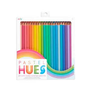 Pastel Hues Colored Pencils - Set of 24