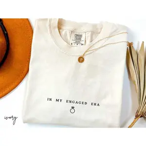 Comfort Colors In My Engaged Era Shirt, Ring Engagement Gifts, Bride To Be Gift, Bride Gift, Future Mrs Shirt, Newly Engaged Fiance Gift T-Shirt