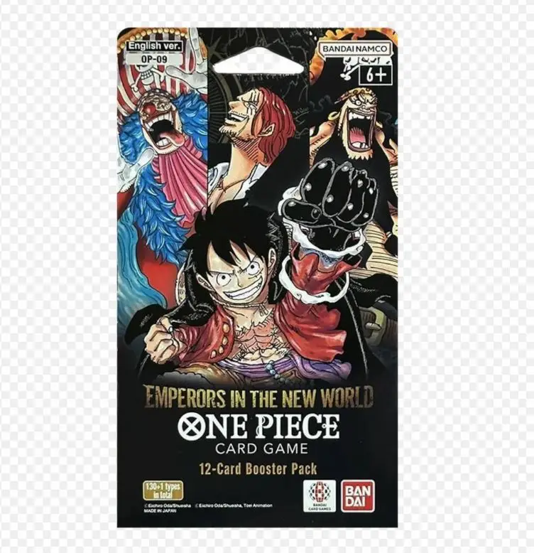 Bandai One Piece OP-09 Emperors in the New World Sleeved Booster Pack Blister Card Game 12-Card Pack for Collectors Emperors in the New World