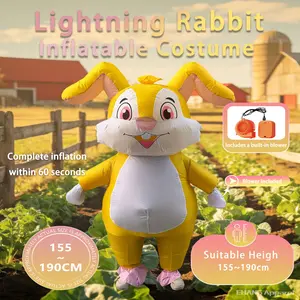 Adult Inflatable Costume Suit for Parties, Festive for Christmas Halloween Easter Egg Themed Events, No Size Measurement Needed