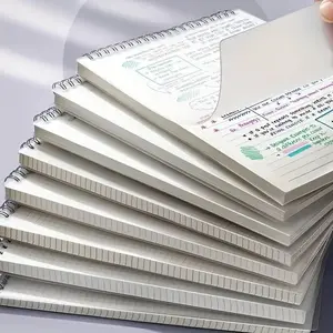 80 Pages Spiral Notebook, 1 Count Portable Durable Grid/lined Paper Notebook, Office Stationery & Supplies for Daily Diary, Office Note