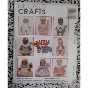 McCall's Crafts 7982 Waterbabies Doll Clothes NEW For 9" Doll