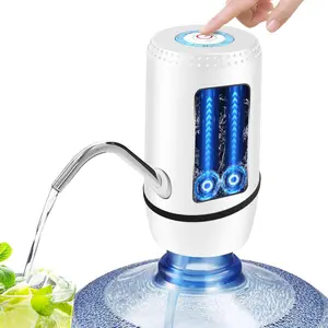 Water Pump for 5 Gallon Bottle, USB  Automatic Water Dispenser with Rechargeable , Portable Electric Drinking Water Jug Pump for , Kitchen, Living Room, Office, Camping - White