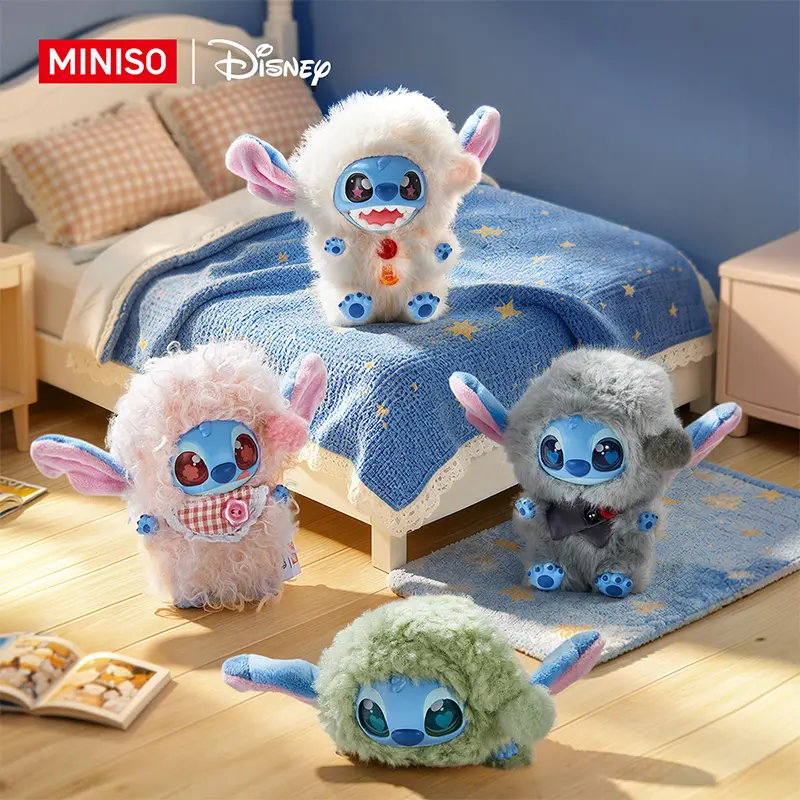 Disney Stitch “Five Minutes Sleep” Series Vinyl Plush Blind Box - Soft Plush Pendant,Suitable for Bags,Fun Anime Merchandise and Collectible Gift for Fans #Summervibes, Back To School