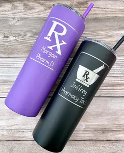 20 oz Personalized Pharmacist Tumbler - Laser Engraved