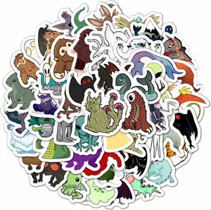 100Pcs Cryptid Stickers, Mothman Stickers, Lochness Monster Stickers, Bigfoot Stickers and Decals, Yeti Stickers, Childrens Window Stickers, UFO Stickers Laptop Decals