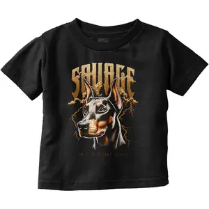 Urban Streetwear Savage Alpha Dog Toddler Baby Graphic T Shirt