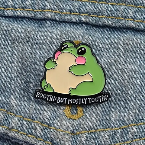 Cute Frog Design Brooch Pin Clip, Lapel Brooch, Fashion Alloy Badge for Daily Clothing Decor, Trendy All-match & Exquisite Brooch for Birthday Gift, Fashion Accessory, Men Accessories, Guys, Lapel Pins