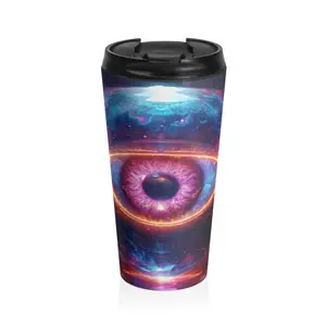 All Seeing Eye Crystal Ball Stainless Steel Travel Mug