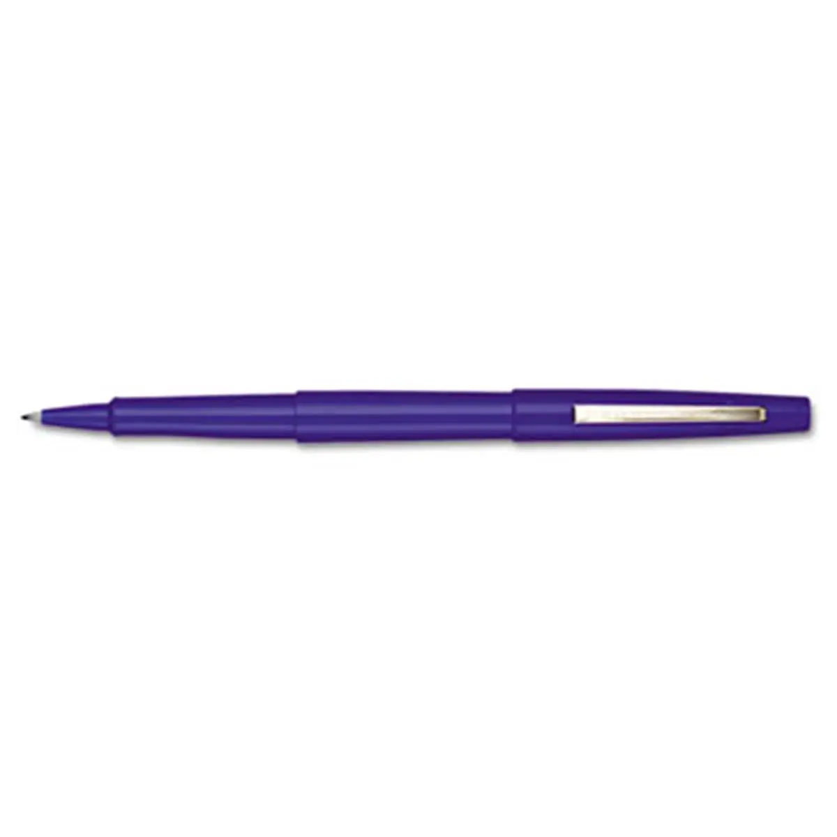 Paper Mate 8410152 Point Guard Flair Porous Point Stick Pen - Quick-Dry Blue Ink, Medium Fray-Free Tip, Contoured Grip, Bold Vivid Colors, Left-Handed, 12-Count Office Writing Pen & Refills