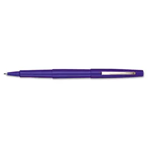 Paper Mate 8410152 Point Guard Flair Porous Point Stick Pen- Blue Ink- Medium- Dozen