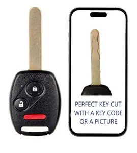 KEY CUT SERVICE + Remote Key Compatible with Honda 2007–2015, MLBHLIK-1T, 35111-SWA-306
