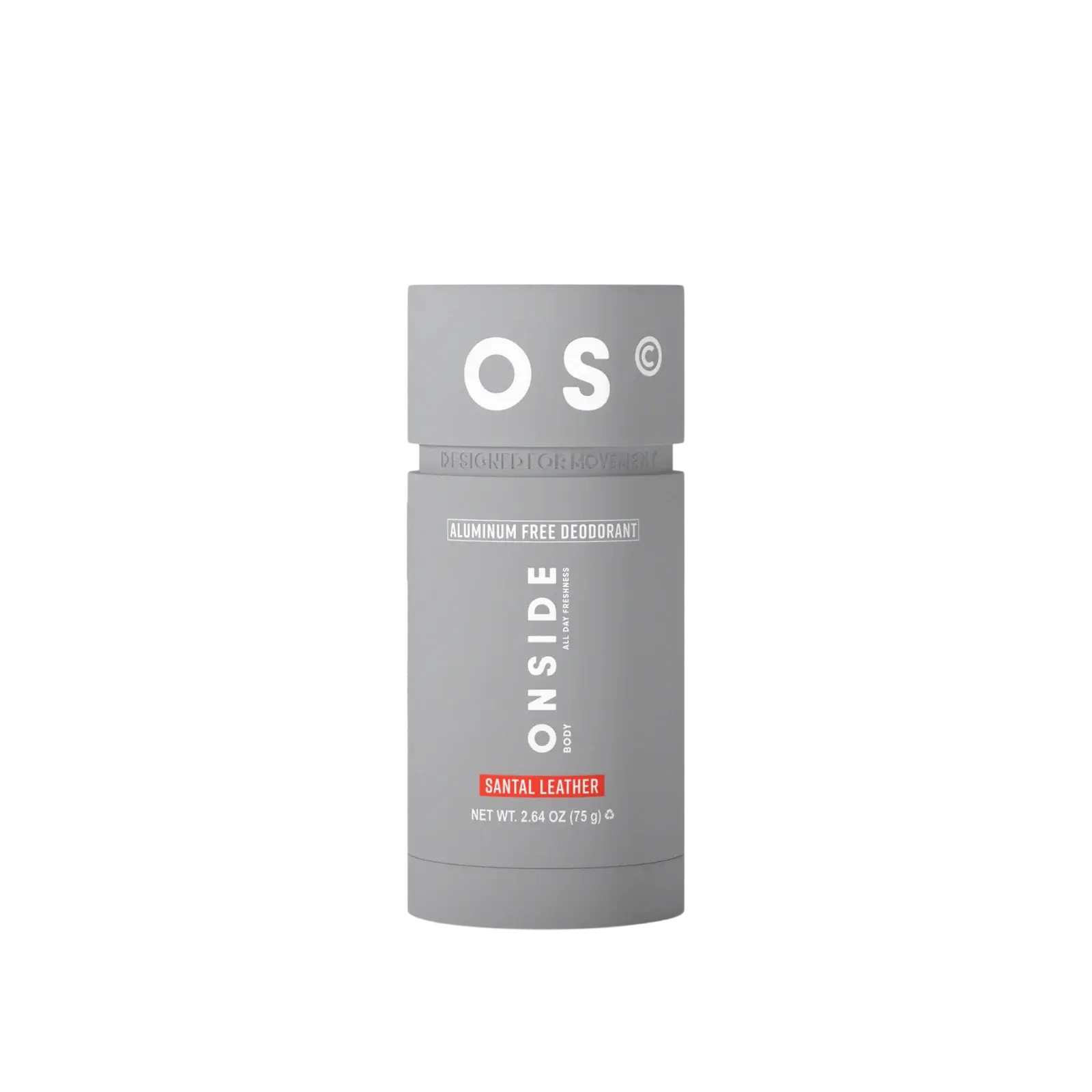 ONSIDE High Performance Deodorant | Aluminum Free | 48-Hour Odor Protection | Dermatologist Tested | Gentle on Skin, Built for Active Lifestyles | Santal Leather & Eucalyptus Mint | Performance Care