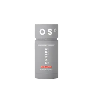 ONSIDE High Performance Deodorant | Aluminum Free | 48-Hour Odor Protection | Dermatologist Tested | Gentle on Skin, Built for Active Lifestyles | Santal Leather & Eucalyptus Mint | Performance Care