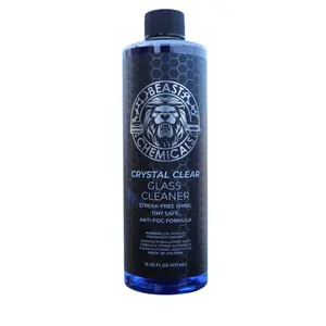 Beast Chemicals Crystal Clear Glass Cleaner- Streak-Free Shine, Tint Safe, Anti-Fog Formula
