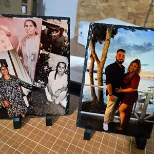 Stone Photo Slate - 5 x 7 Photo - Perfect for Displaying Photos