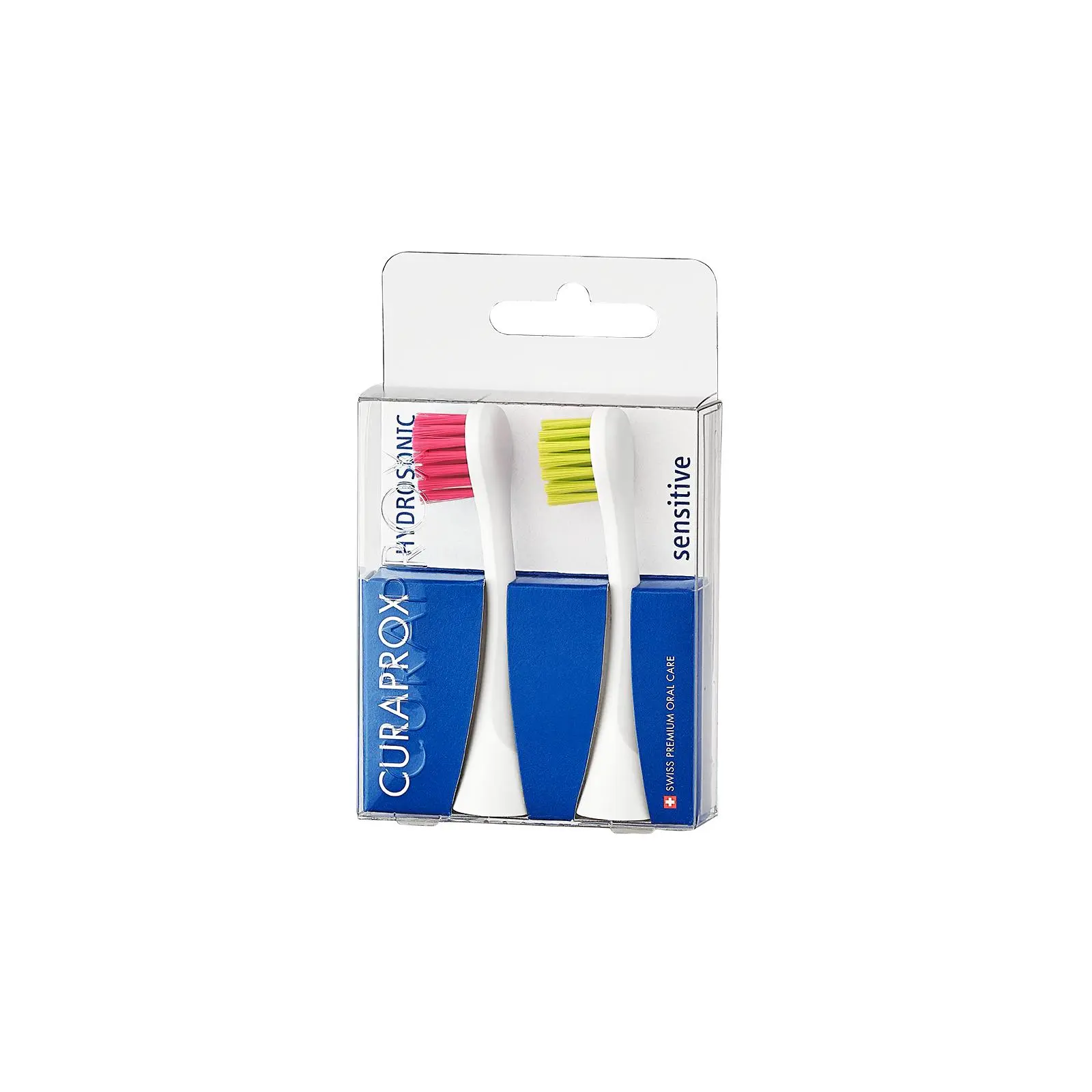 Brush Head Sensitive for Hydrosonic magenta/green, 2 pcs