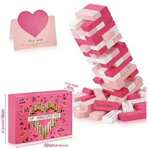 Stacking-Tower Game - Perfect Gift for Friends, Best for Parties, Date Nights & Valentine's Day - Fun & Exciting Entertainment for Special Occasions