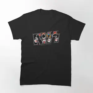 Kiss Rock Music Band - Rock And Roll Over Style 3 T-Shirt - Official Kiss Band Merchandise, Retro Rock n Roll Graphic Tee, High-Quality Print