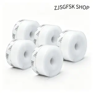 5 Pcs S-15Ft Draft Stopper Weather Stripping, 1.3in Width Anti-Draft Insulation Self-Adhesive Seal Strip for Doors, Windows & Shower Doors