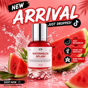 Watermelon Splash by CN1 Fragrance - Refreshing Fruity Sweetness Unisex Scent with Sugar Cane & Vanilla Notes for Summer Wear
