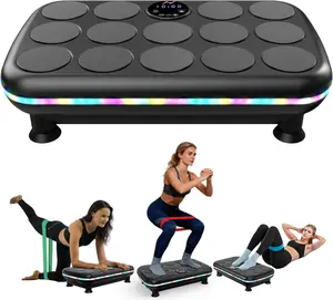 AXV Vibration Plate Exercise Machine Vibrating Full Body Shaker Workout High Frequency , Compact Design with Lymphatic Drainage SummerWins for Home Gym Workout Equipment