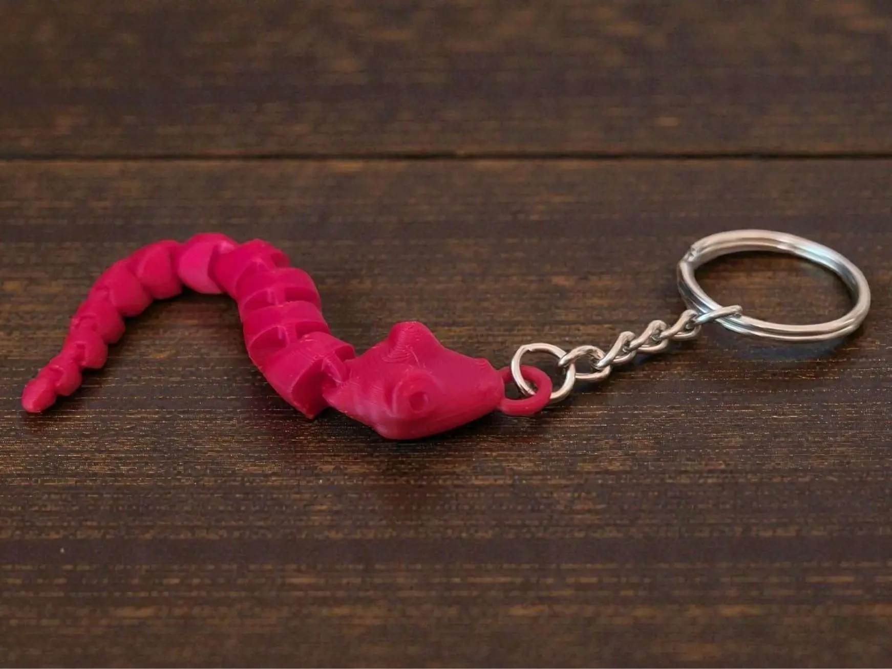 Mini Articulated Snake Keychain