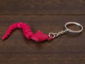 Mini Articulated Snake Keychain