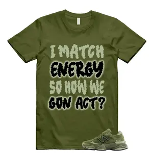 9060 Dark Olivine Green Olive T Shirt Match MATCH, 9060 Dark Olivine Green Olive Outfit, Graphic Tees, Womenswear Top T-Shirt