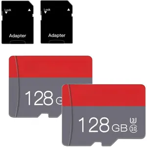 2 Pack 128GB Memory Card Class 10 Flash Card  Speed TF Card with Adapter for Tablet/Mobile Phone/Camera/ Audio/ Console(2 Pcs 128GB)
