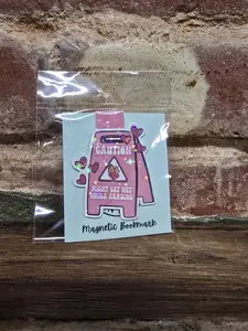 “Caution: Might Get Wet While Reading” Magnetic Bookmark