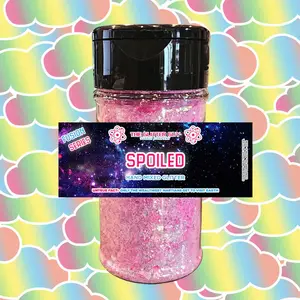 The Glitter Guy Spoiled Fusion Glitter - Pink Chunky Hand-Mixed Blend for Crafts & DIY Projects - 100mL Shaker, Non-Toxic, UV & Heat Resistant