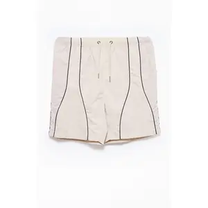 Pacsun Men's Cream Piping Track Shorts