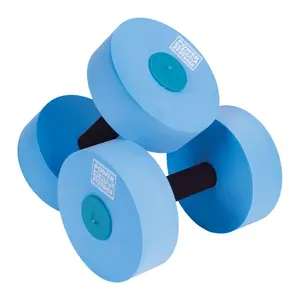 Power Systems Water Dumbbells, Light Resistance, Pair, Blue (86550) Large