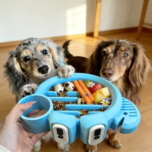 New Crab-Shaped Licking Dish Slow Feeding Bowl