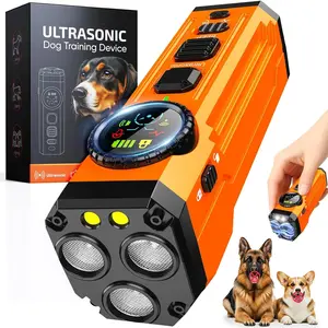 Dog Bark Deterrent Devices,Upgraded Smart Display Anti Barking Device for Dogs, 3X Bark Shield with Screen & Flashlight, Rechargeable Dog Barking Silencer