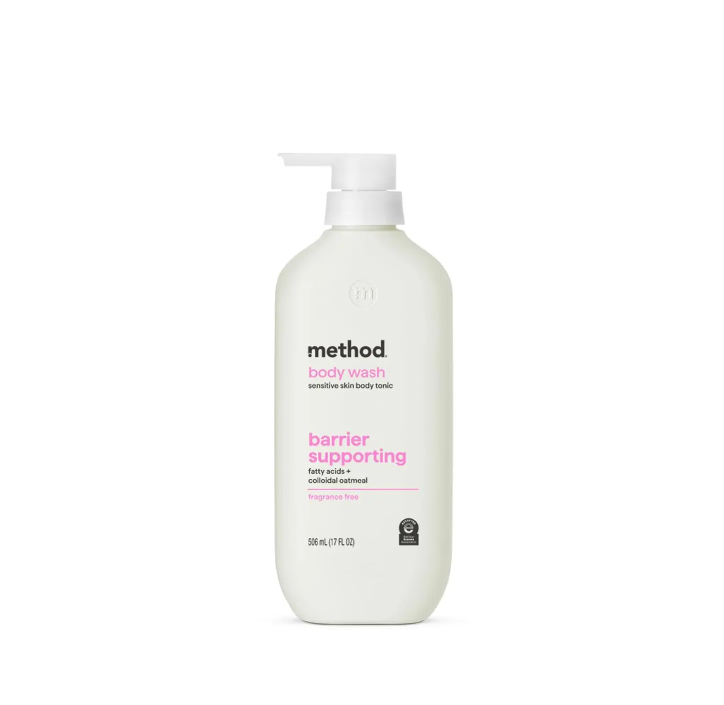Method Barrier Supporting Body Wash - Fragrance-Free for Sensitive & Dry Skin, Made Without Parabens, Fatty Acids & Colloidal Oatmeal, 17 fl oz