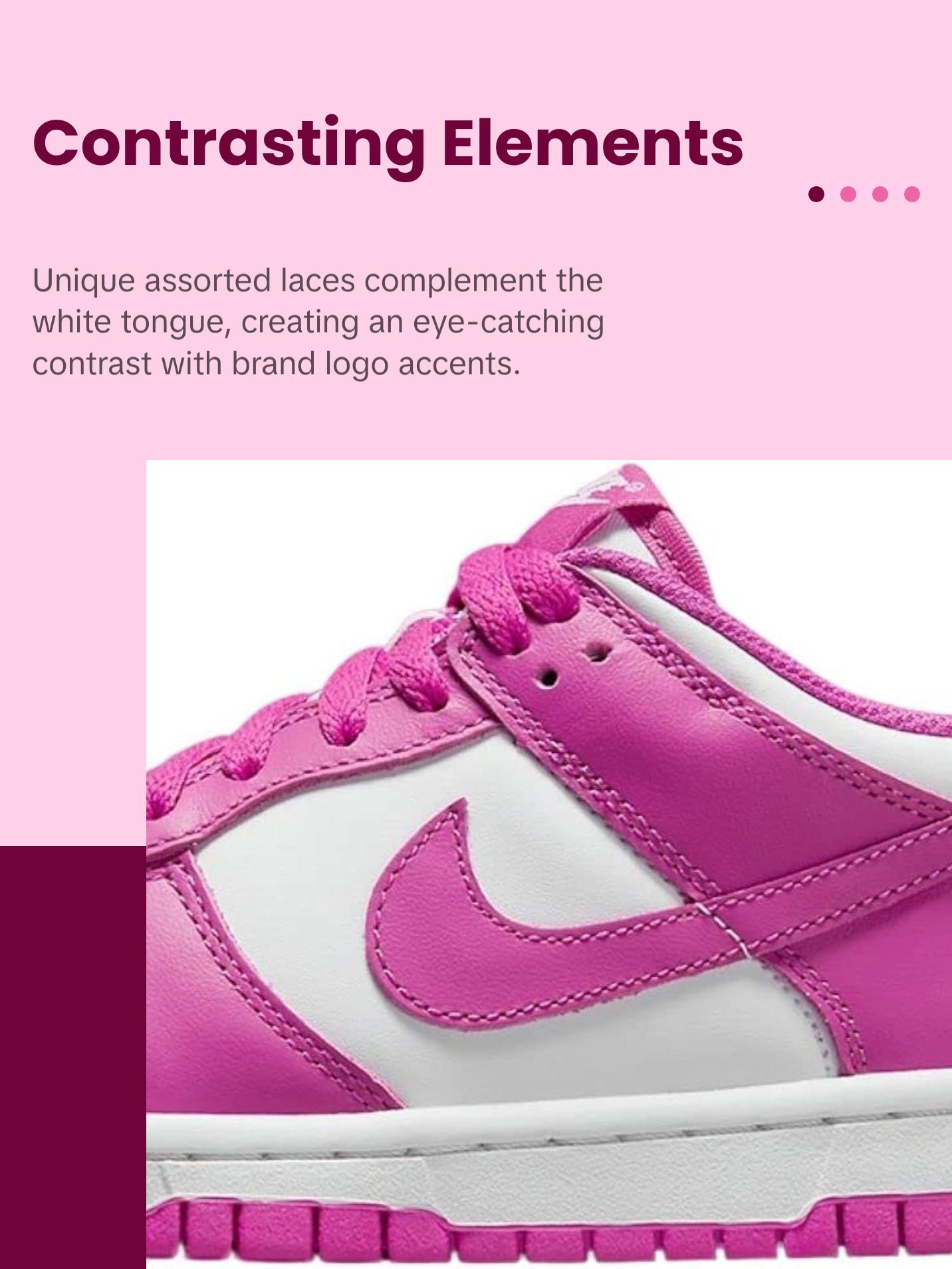 Nike Dunk Low “Active Fuchsia” Fashion Girl Sneakers Footwear Running Shoe