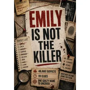 Murder Mystery Puzzle Book – Emily Is Not the Killer (Paperback)