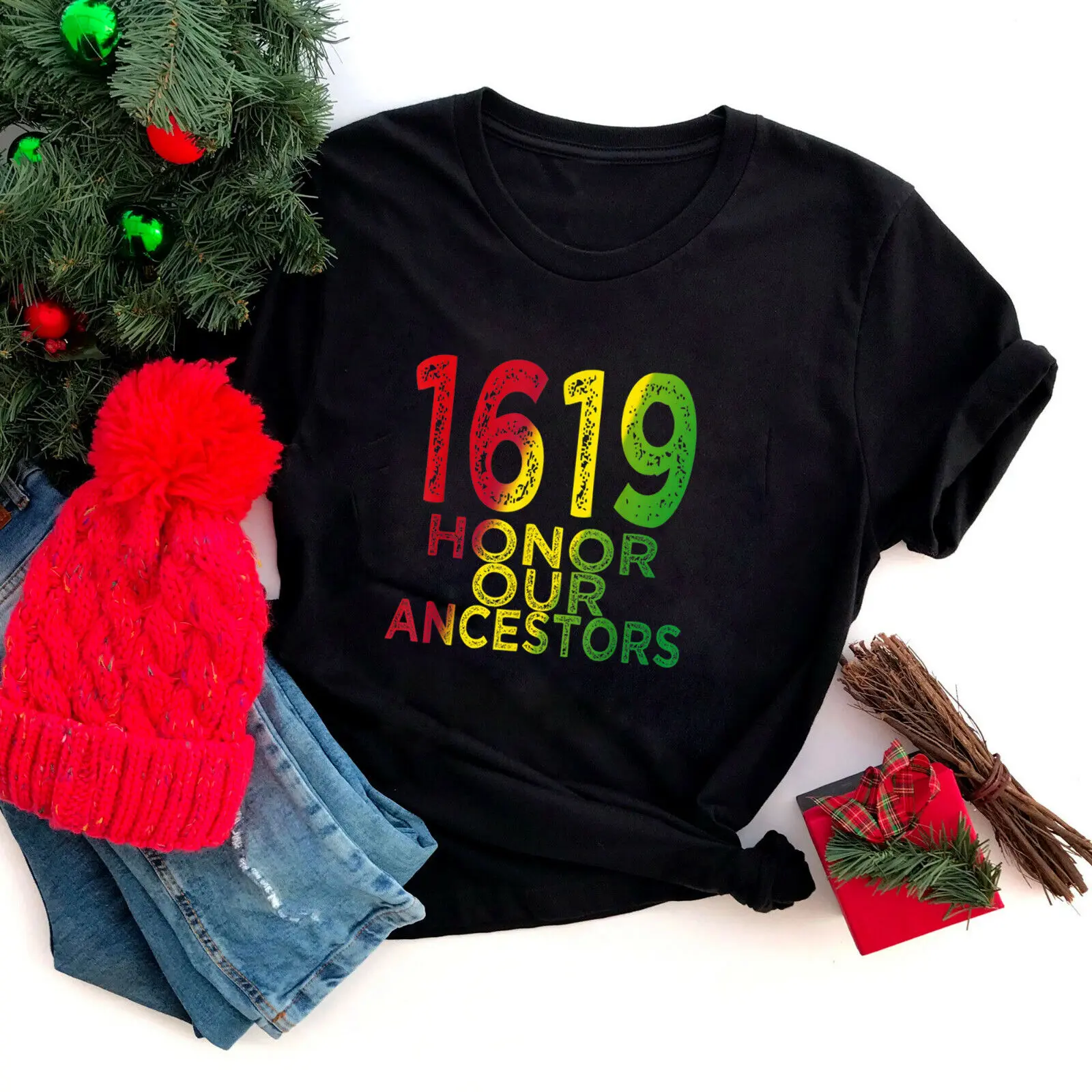 1619 Our Ancestors Project, Black History Month Kwanzaa Gift T-Shirt