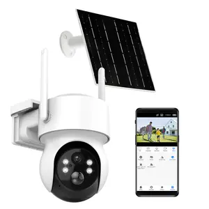 INSEETECH 2K Solar Security Cam | PIR Motion Alert, Color Night Vision, 2-Way Talk | 5W Solar 7800mAh | Outdoor WiFi Surveillance Camera Wireless Cctv