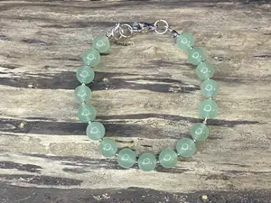 Steel series bracelet: Growth (Green Aventurine)