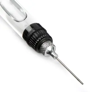 Refillable Needle Precision Pin Point Lube Systems Oiler + Oil with Pocket Clip (1 Piece)