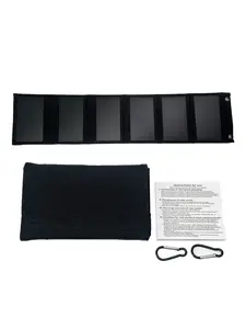 Portable Foldable Solar Charger 38w, High Efficiency Output 23%, Ideal for Camping RV Hiking Emergency Power, Ip66 Protection