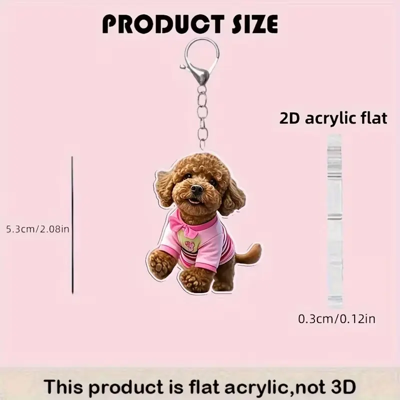 Fashion Acrylic Pug Keychain-Men's Cool Fashion Accessories Fashion Acrylic Pug Keychain-Men's Cool Fashion Accessories