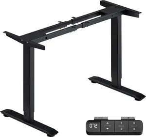 Dual Motor Electric Standing Desk Frame with Memory Controller Computer Memory Desk Adjustable Table for Home Office Use