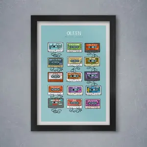 Queen - For the Record Music Poster Print